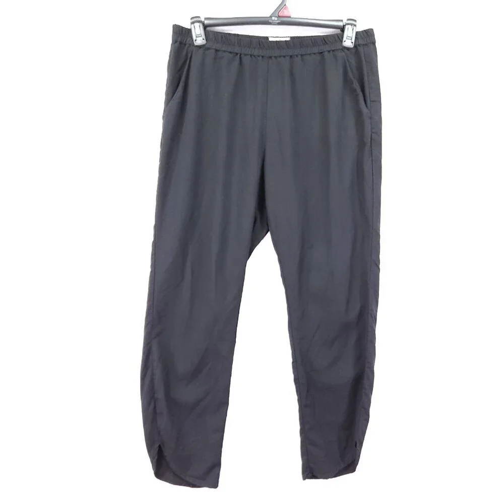 Marine Layer Womens Size XL Allison Pants In Black Stretch 28" Inseam